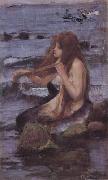 John William Waterhouse Sketch for A Mermaid
